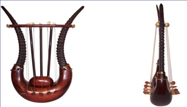 Psalterion — starożytny instrument, od którego pochodzi nazwa księgi